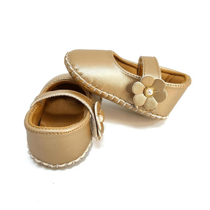 Nuluv Infant Girl's Kids Shoes Booties for Baby Girls| Golden