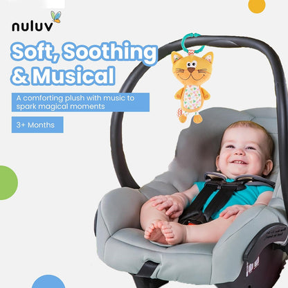 Kitty Musical Jittery Plush Toy - Soft & Cuddly Fabric, Built-in Musical Instrument, Perfect for Babies 3 Months+