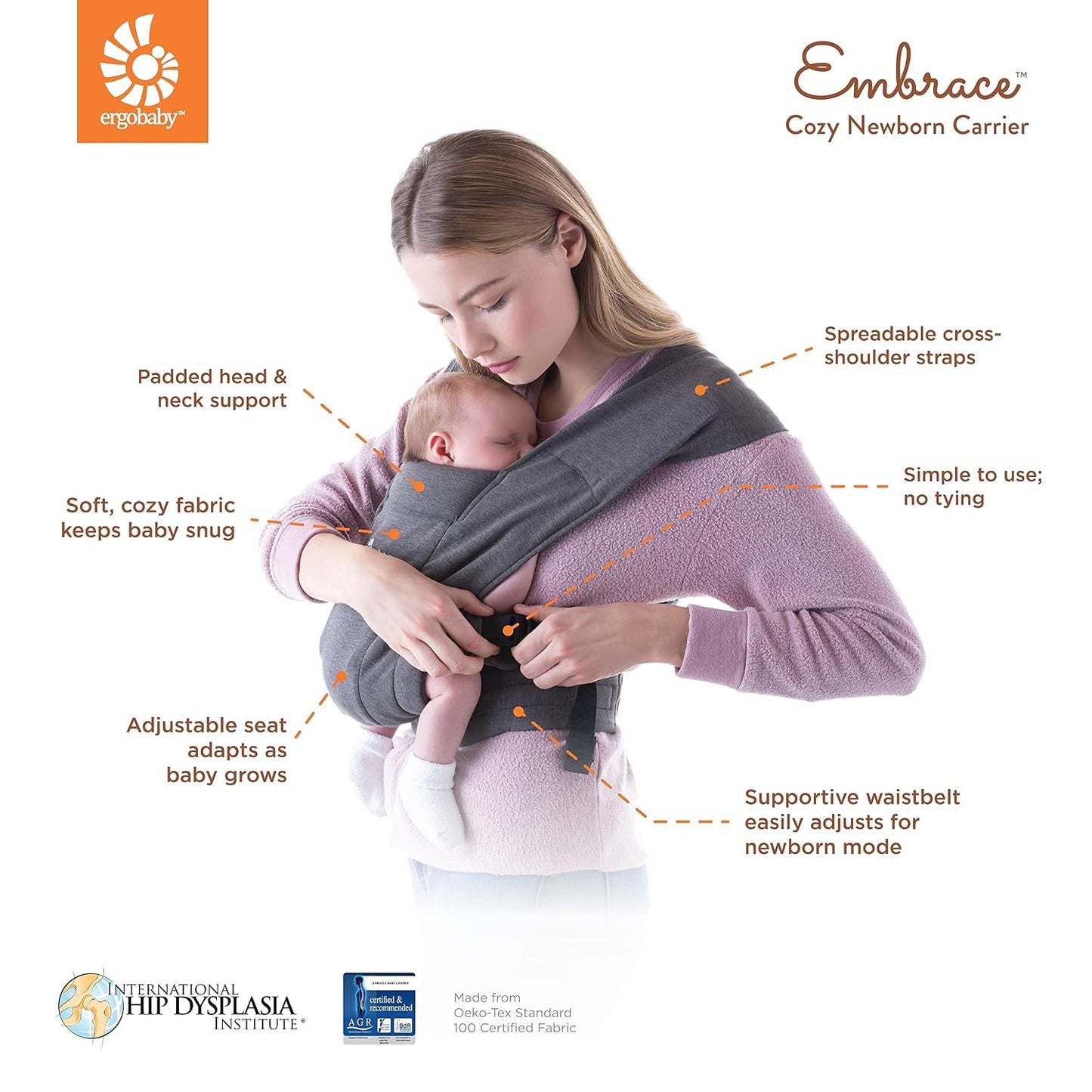 Ergobaby Embrace Carrier Mesh - Soft Air Mesh Blue