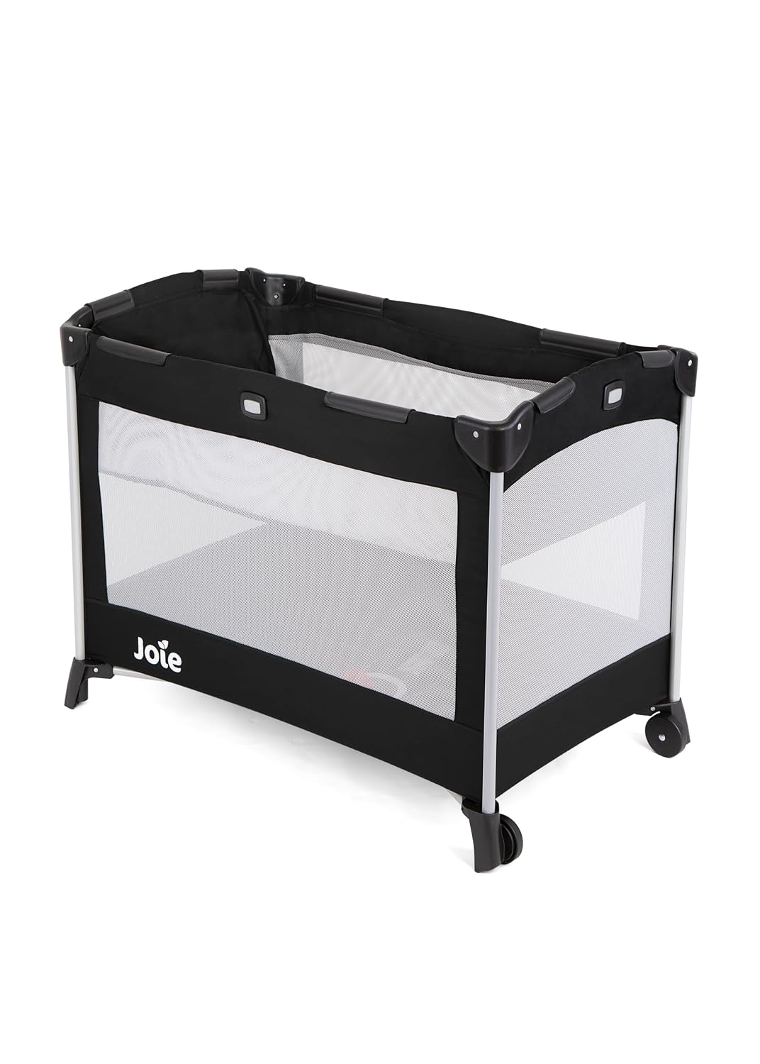 Joie Kubbie Playpen Playard for Baby - Lightweight Travel Cot & Crib, Removable Bassinet, Convertible Compact Fold for Easy Storage, 0 to 15 Kgs