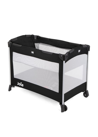 Joie Kubbie Playpen Playard for Baby - Lightweight Travel Cot & Crib, Removable Bassinet, Convertible Compact Fold for Easy Storage, 0 to 15 Kgs