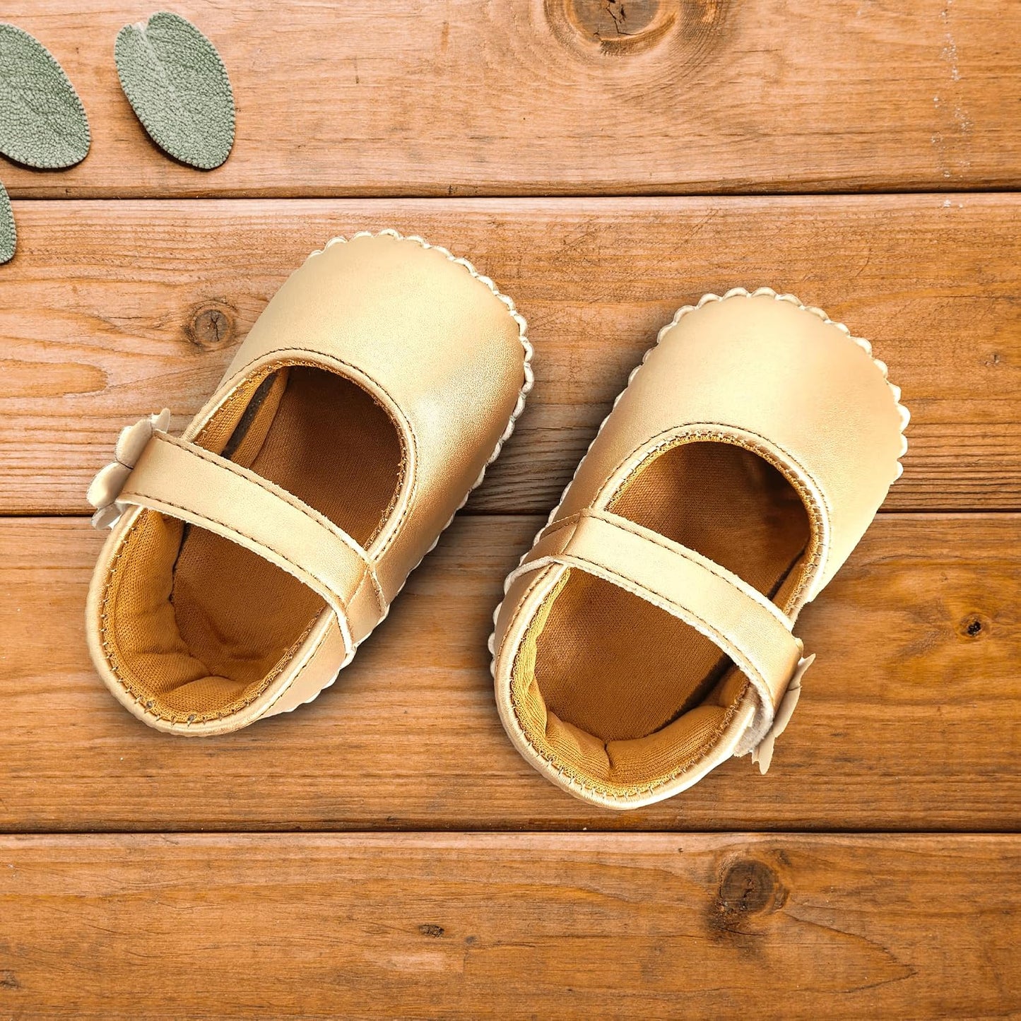 Nuluv Infant Girl's Kids Shoes Booties for Baby Girls| Golden
