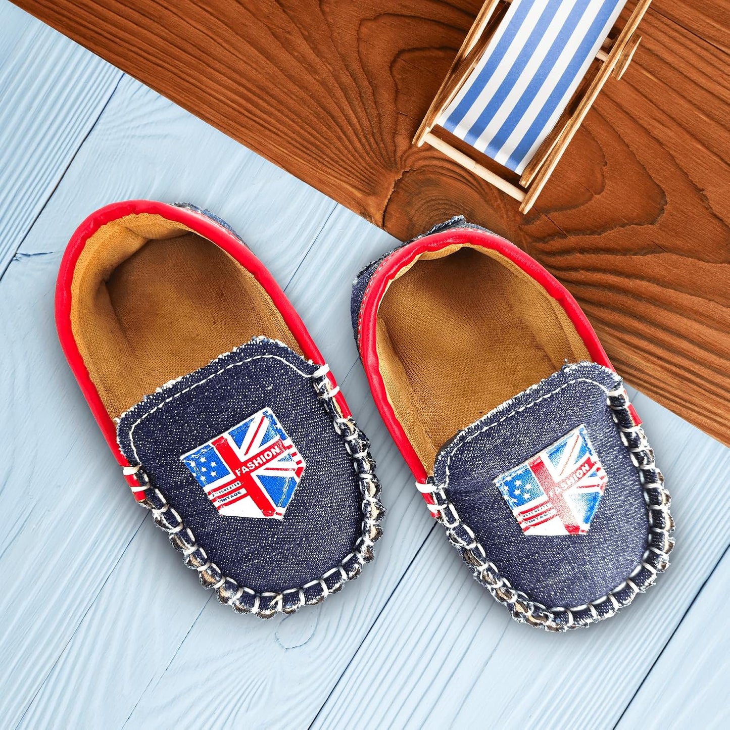 Nuluv Infant Boy's Kids Shoes Booties for Baby Boys|1 Pair| Navy Blue