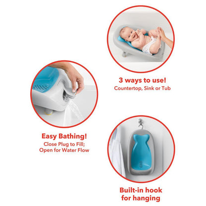 Skip Hop Moby Bath Rinse Cup: Tear-Free Waterfall Rinser, Blue(Pack of 1)