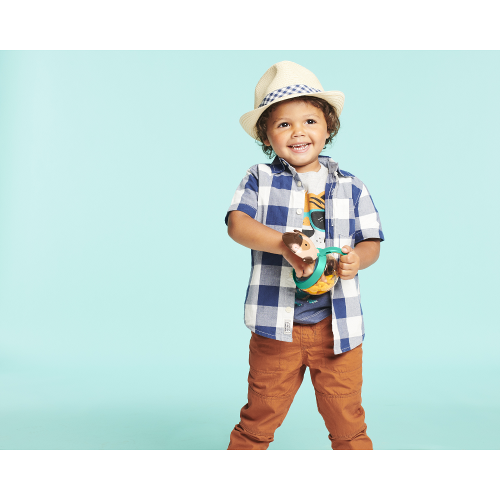 Skip Hop Zoo Snack Cup - Cat; Bpa-Free, PVC-Free & Phthalate-Free with Capacity (222 Ml), Yellow