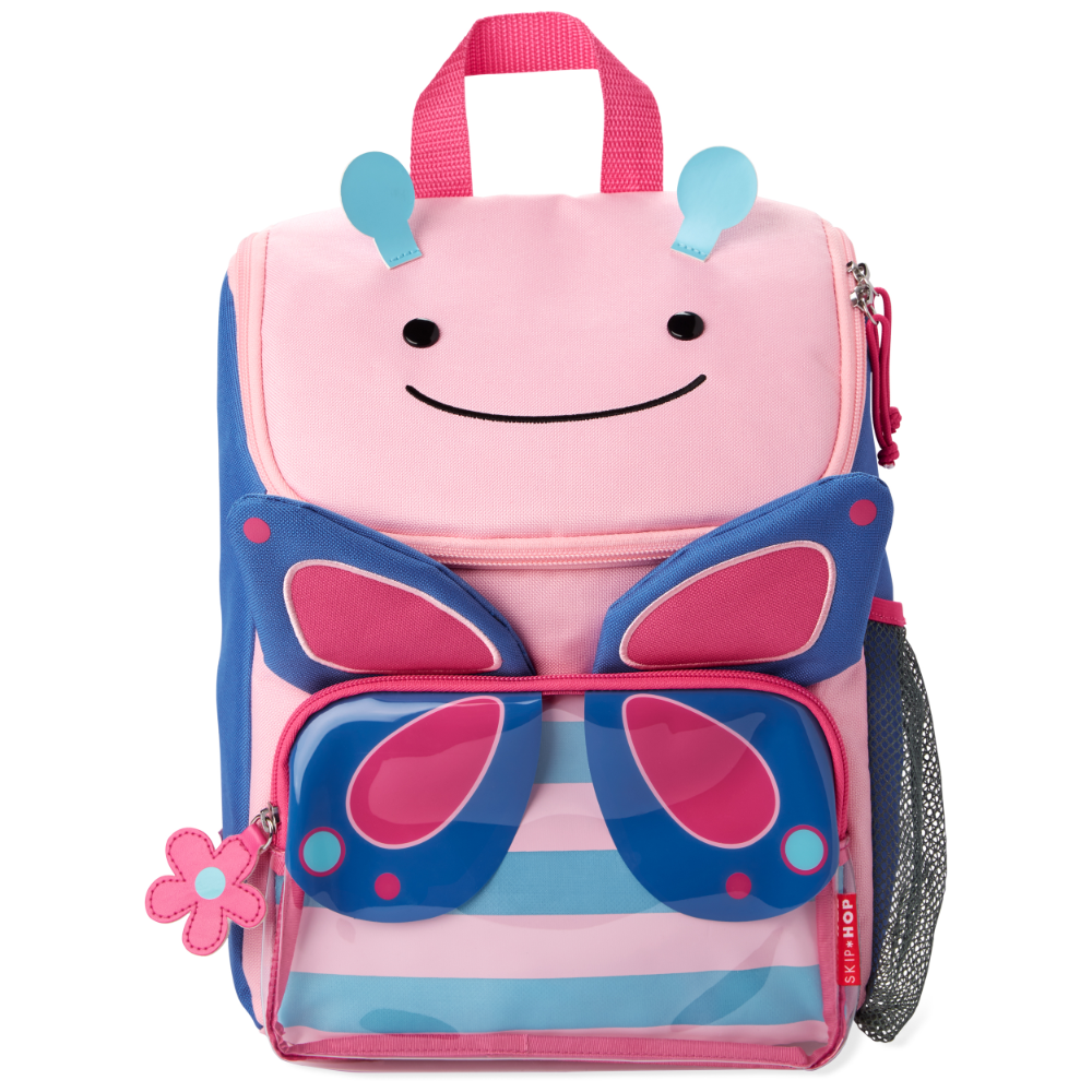 Skip Hop Big Kid Backpack, Zoo Kindergarten Ages 4-6, Butterfly