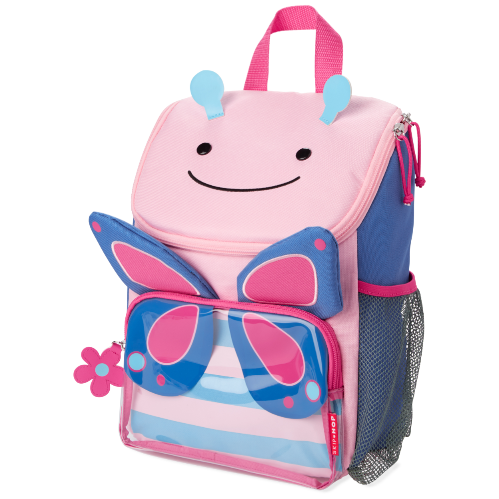Skip Hop Big Kid Backpack, Zoo Kindergarten Ages 4-6, Butterfly