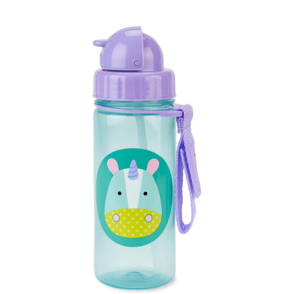 Skip Hop Zoo Straw Bottle - Bpa-Free Skip Hop Bottle with an Easy Grab Strap (13 Oz, Bee)