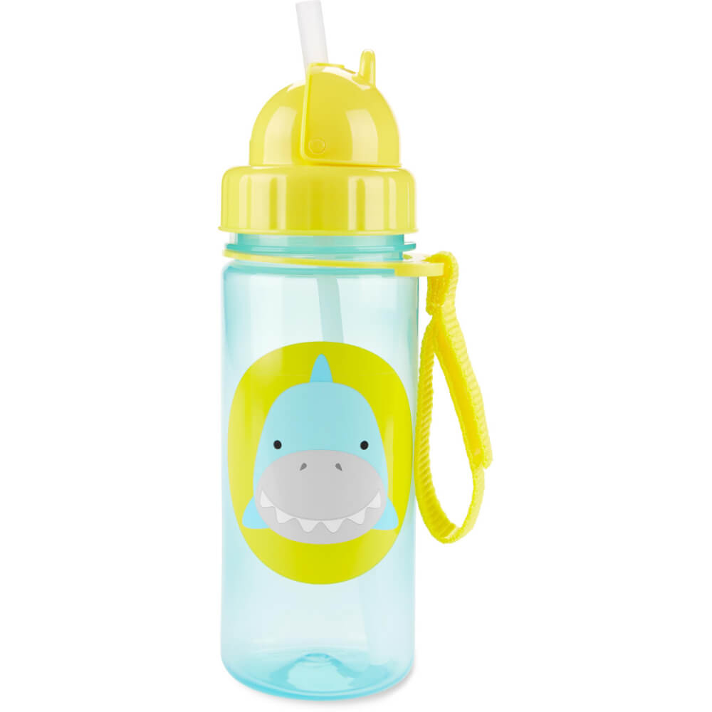 Skip Hop Zoo Straw Bottle - Bpa-Free Skip Hop Bottle with an Easy Grab Strap (13 Oz, Bee)