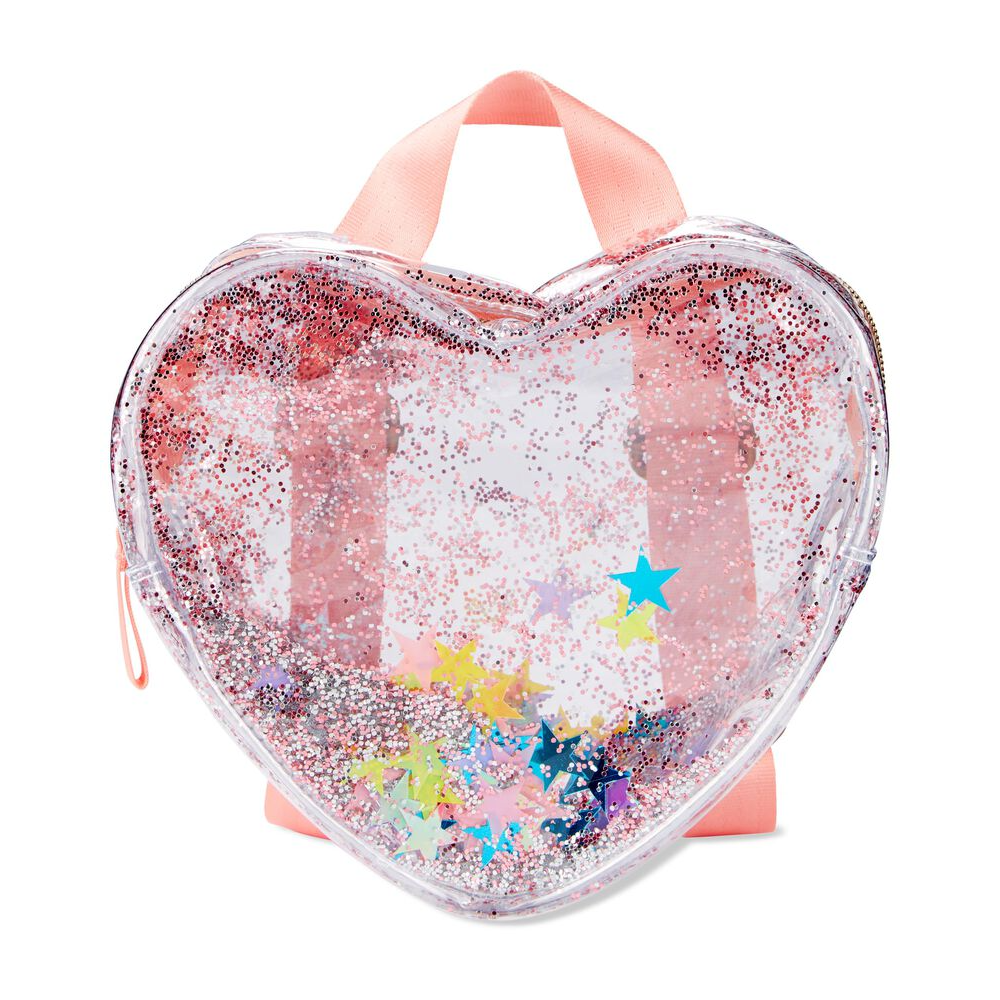 Skip Hop Clear Glitter Heart Kid Backpack 6 Years+