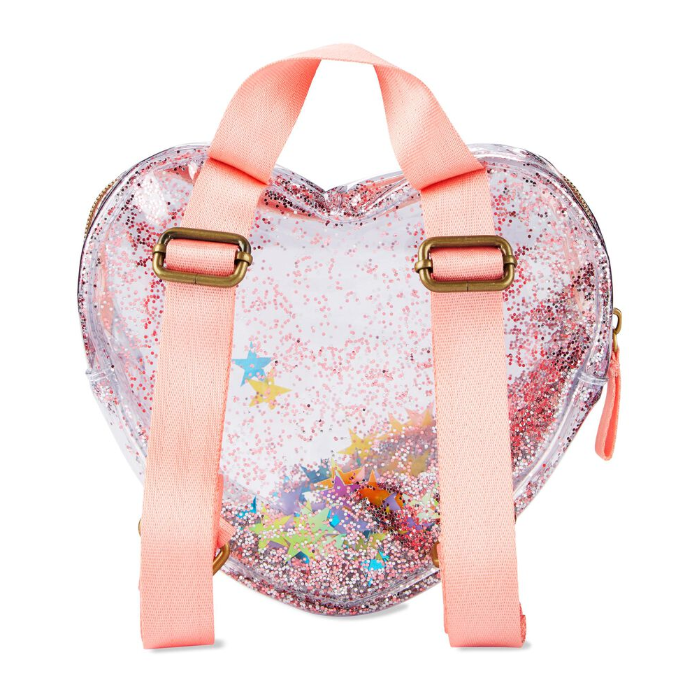 Skip Hop Clear Glitter Heart Kid Backpack 6 Years+