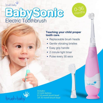 Brush Baby Babysonic Electric Toothbrush || Birth+ to 36months