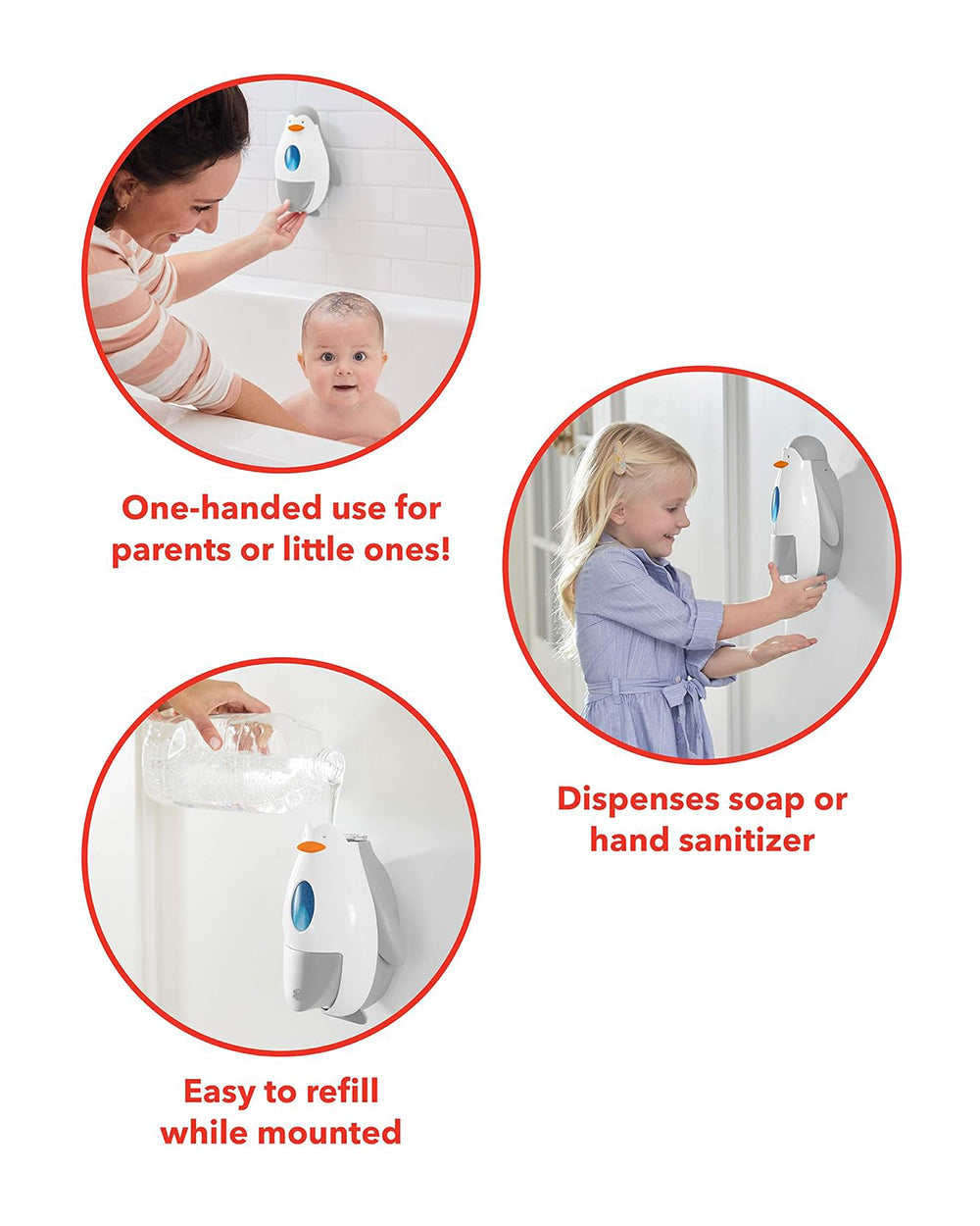 Skip Hop Soapster Soap and Disinfectant Dispenser Penguin