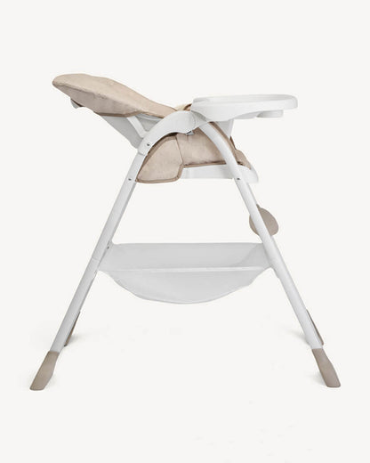 Joie Mimzy Snacker High Chair for Baby-Feeding Chair with A One-Hand Fold, 3-Position Seat Recline & 5-Point Harness System (6 Months to 15 Kg) Cosmo Tan