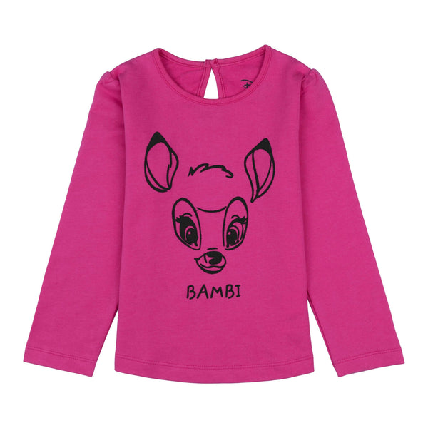 Disney Bambi Round Neck Bambi Flock Print With Back Keyhole