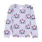 Disney Marie Round Neck AOP Full Sleeve T-Shirt With Back Keyhole and Elasticated Sleeve