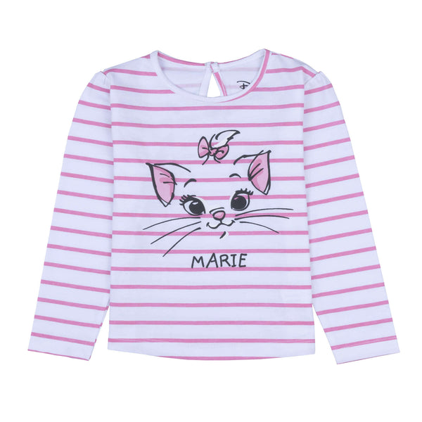 Disney Marie Round Neck "Marie" Puff Print With Back Keyhole