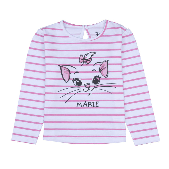 Disney Marie Round Neck "Marie" Puff Print With Back Keyhole