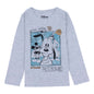 Disney Mickey & Friend's Round Neck Matt Gold Foil Print Full Sleeve T-Shirt.