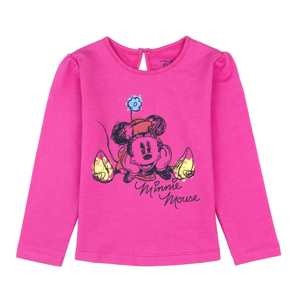 Disney Minnie Round Neck Full Sleeve "Minnie Mouse" Printed With Back Keyhole