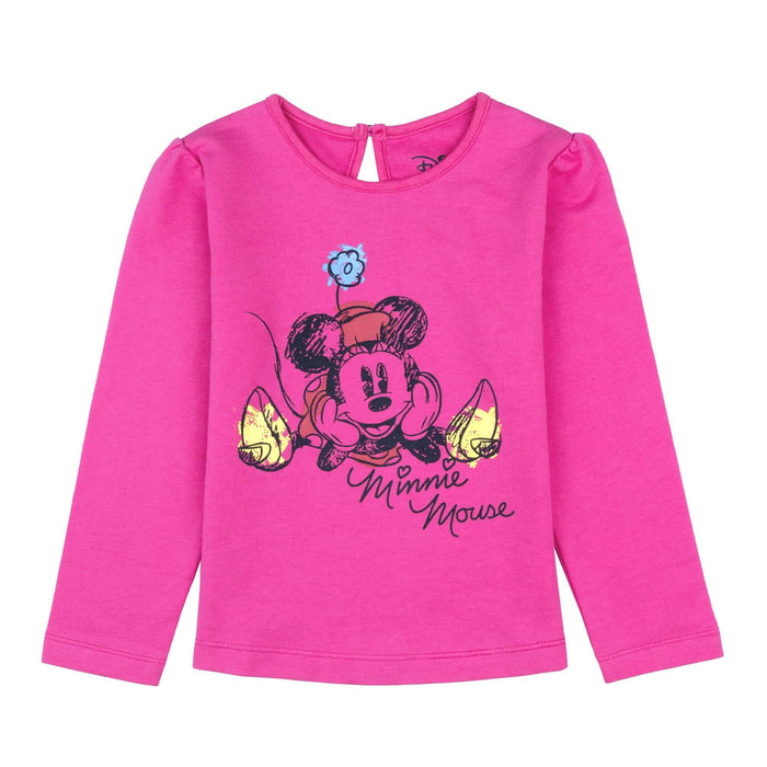 Disney Minnie Round Neck Full Sleeve "Minnie Mouse" Printed With Back Keyhole