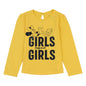 Disney Minnie Round Neck "Girls support Girls" Puff Print Full Sleeve T-Shirt With Back Keyhole