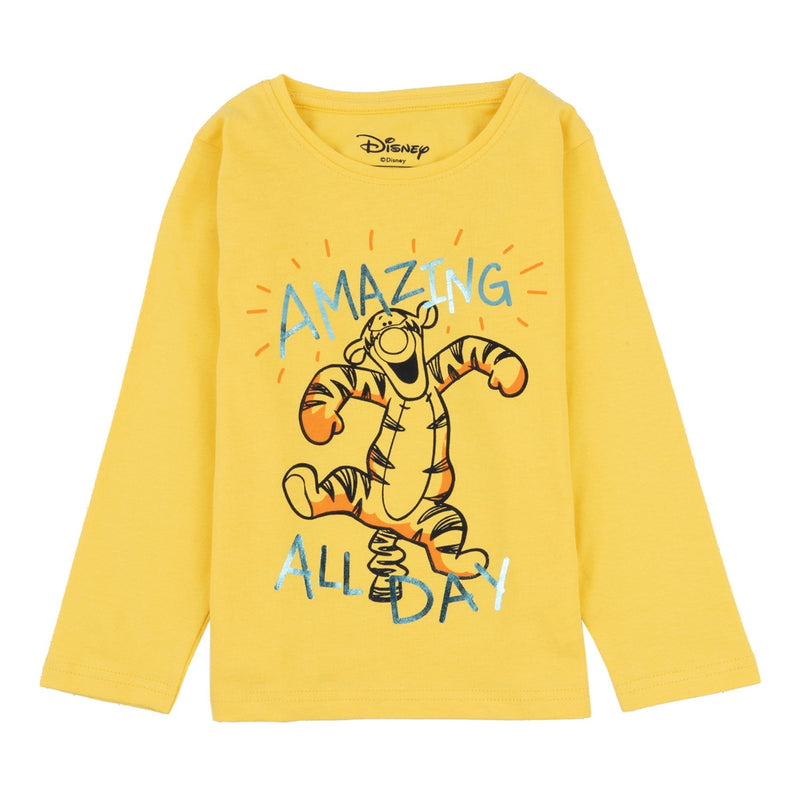 Disney Tigger Round Neck "Amazing All Day" Foil Print Full Sleeve T-Shirt