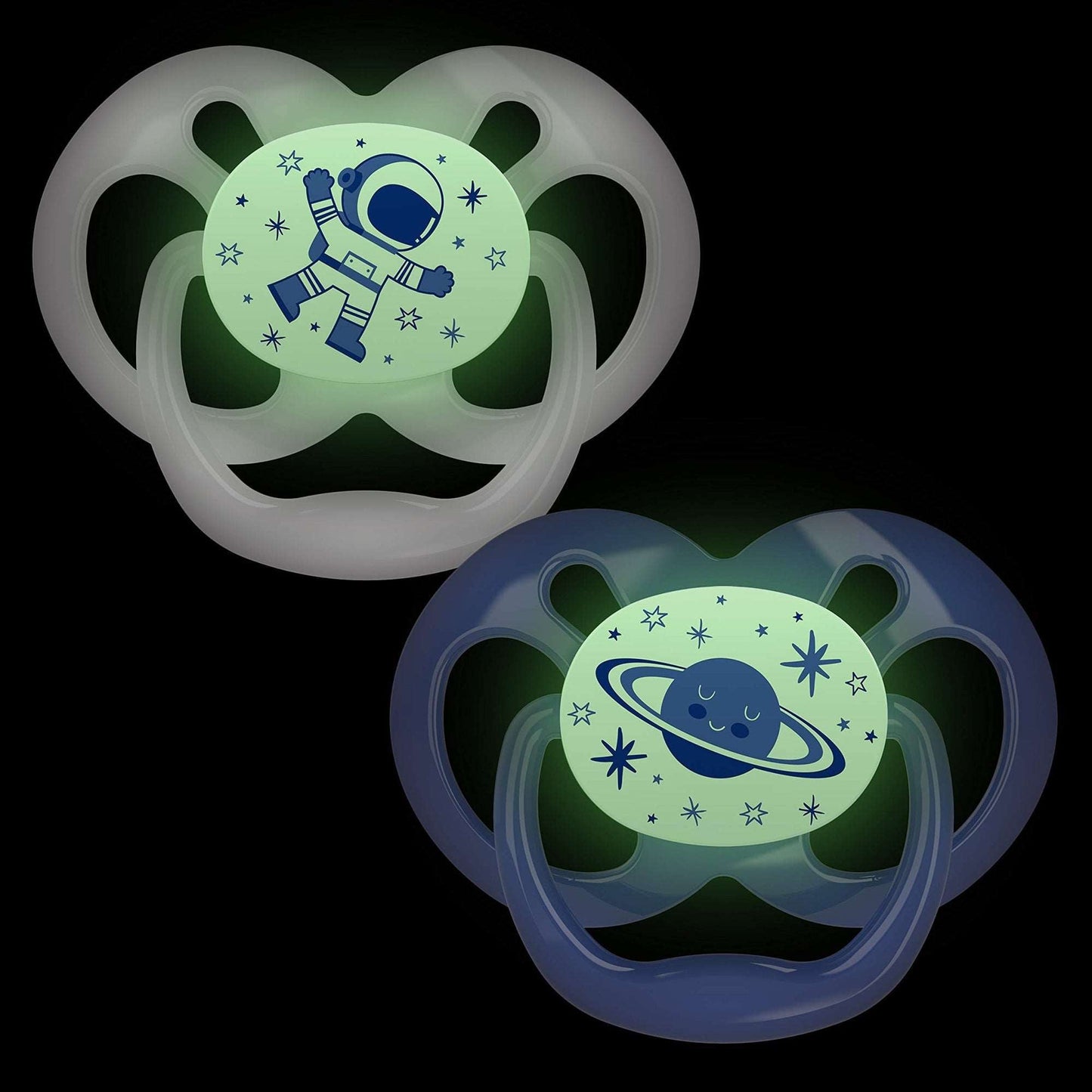 Dr.Brown's Blue Advantage Pacifiers || Stage 2 ||  Glow in the Dark || Pack of 2 || 6Months to 12months