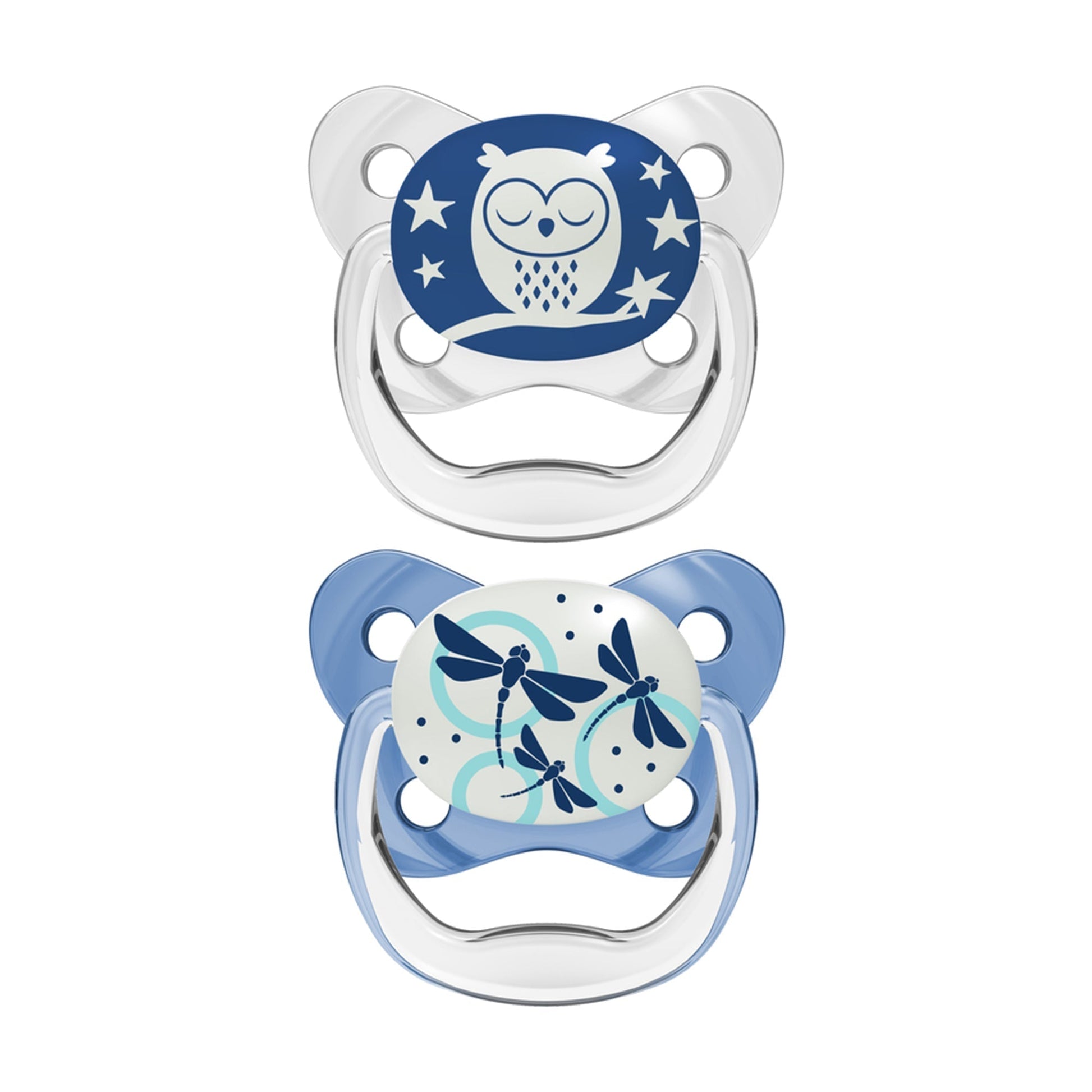 Dr.Brown's Blue PreVent Glow in the Dark Butterfly Shield Soother || Stage-1 || Birth+ to 6months