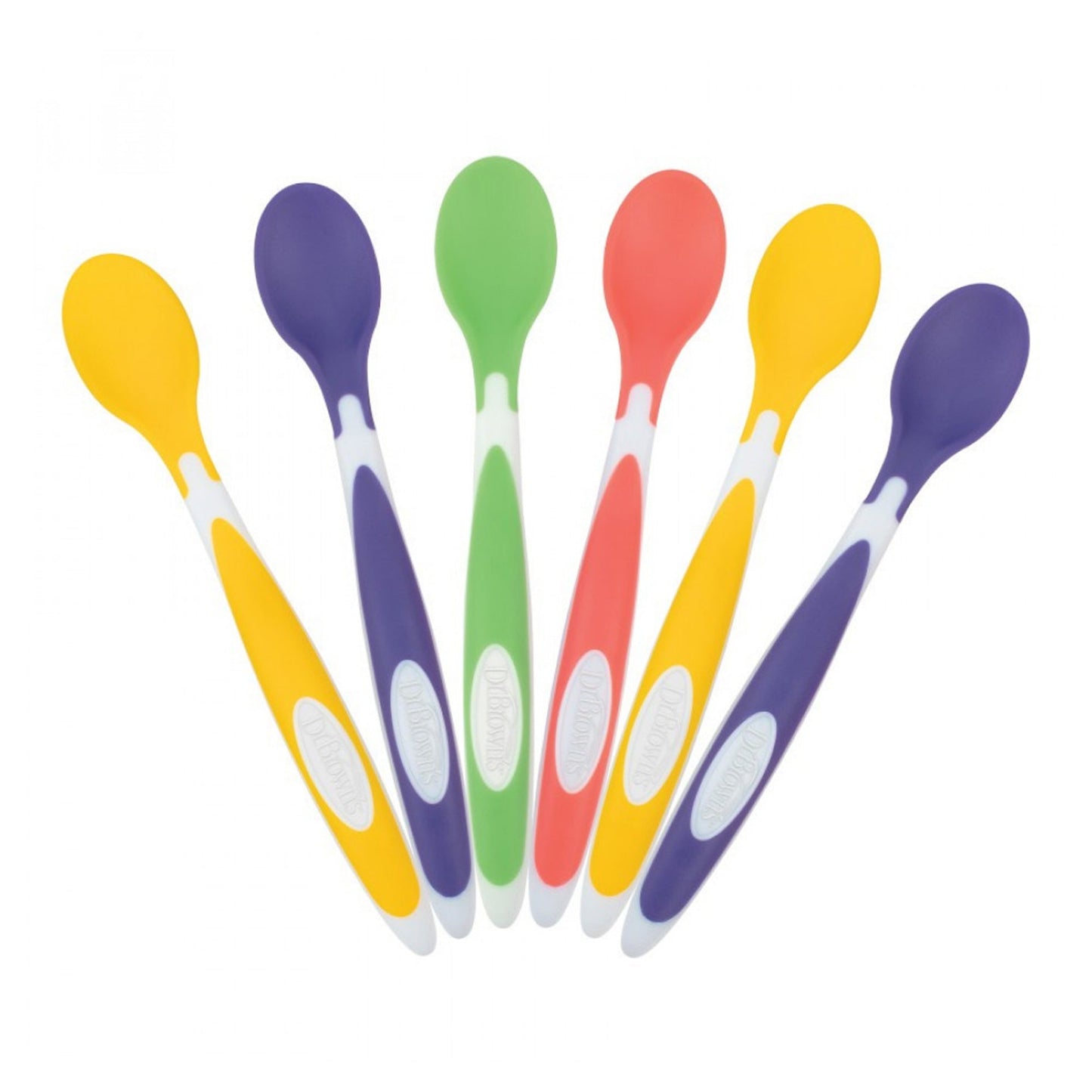 Dr. Brown's Soft Tip Spoons 6-Pack (4 to 12 Months) Multicolor - Open Box