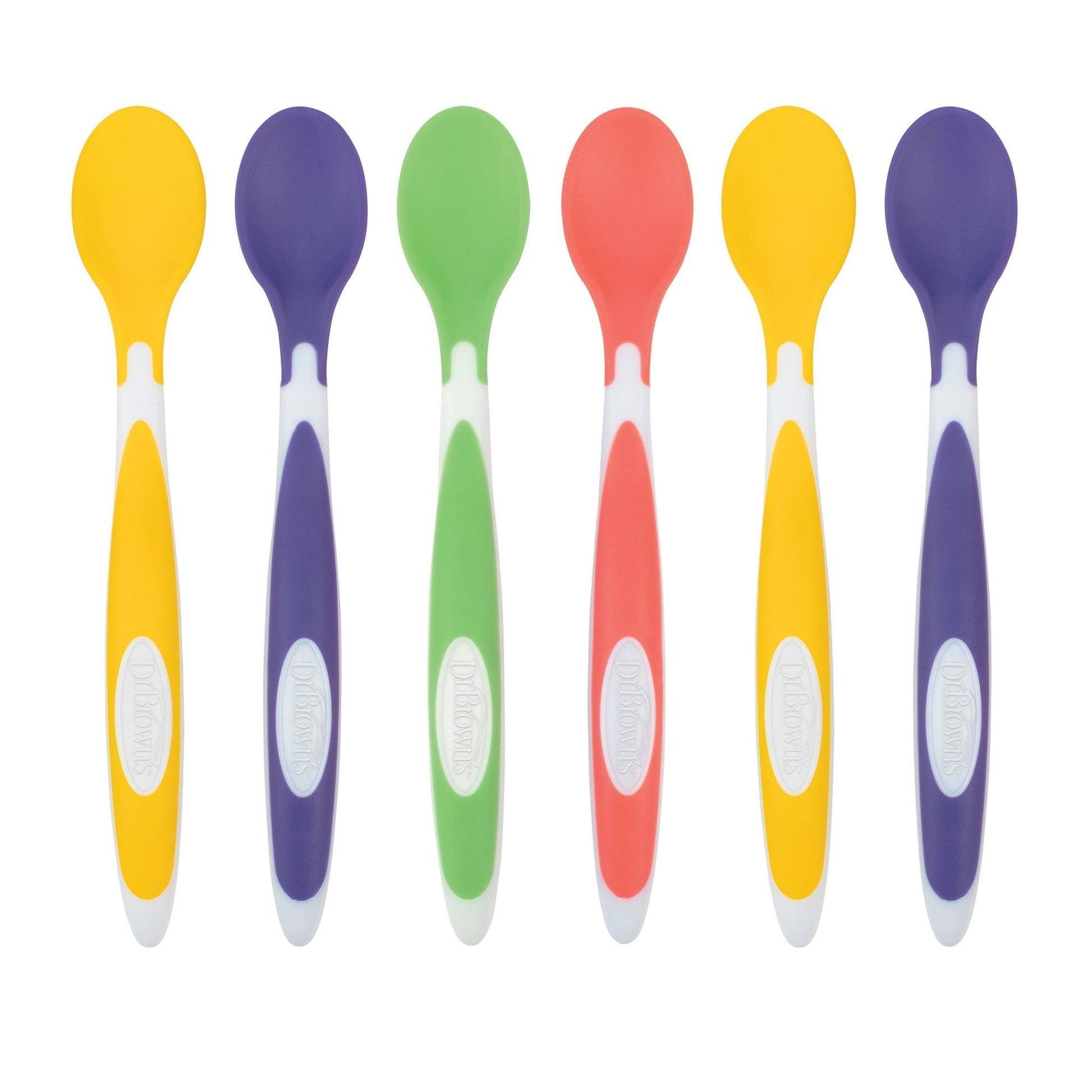 Dr. Brown's Soft Tip Spoons 6-Pack (4 to 12 Months) Multicolor - Open Box