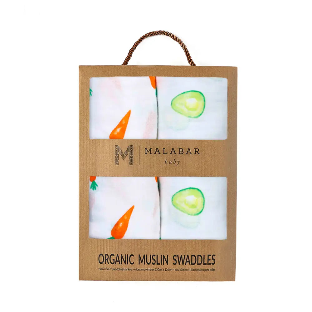 Malabar Baby Organic Swaddle - Ocean