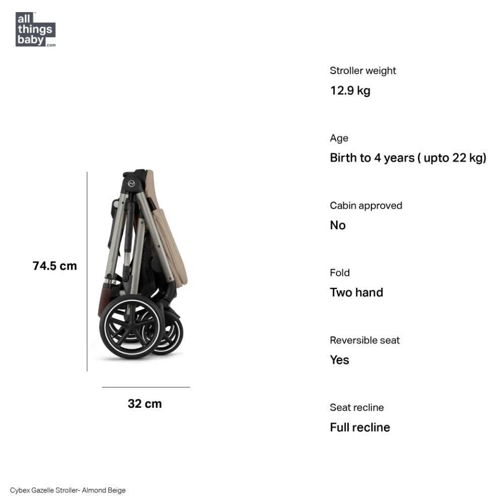 Cybex Gazelle S Stroller - Stormy Blue