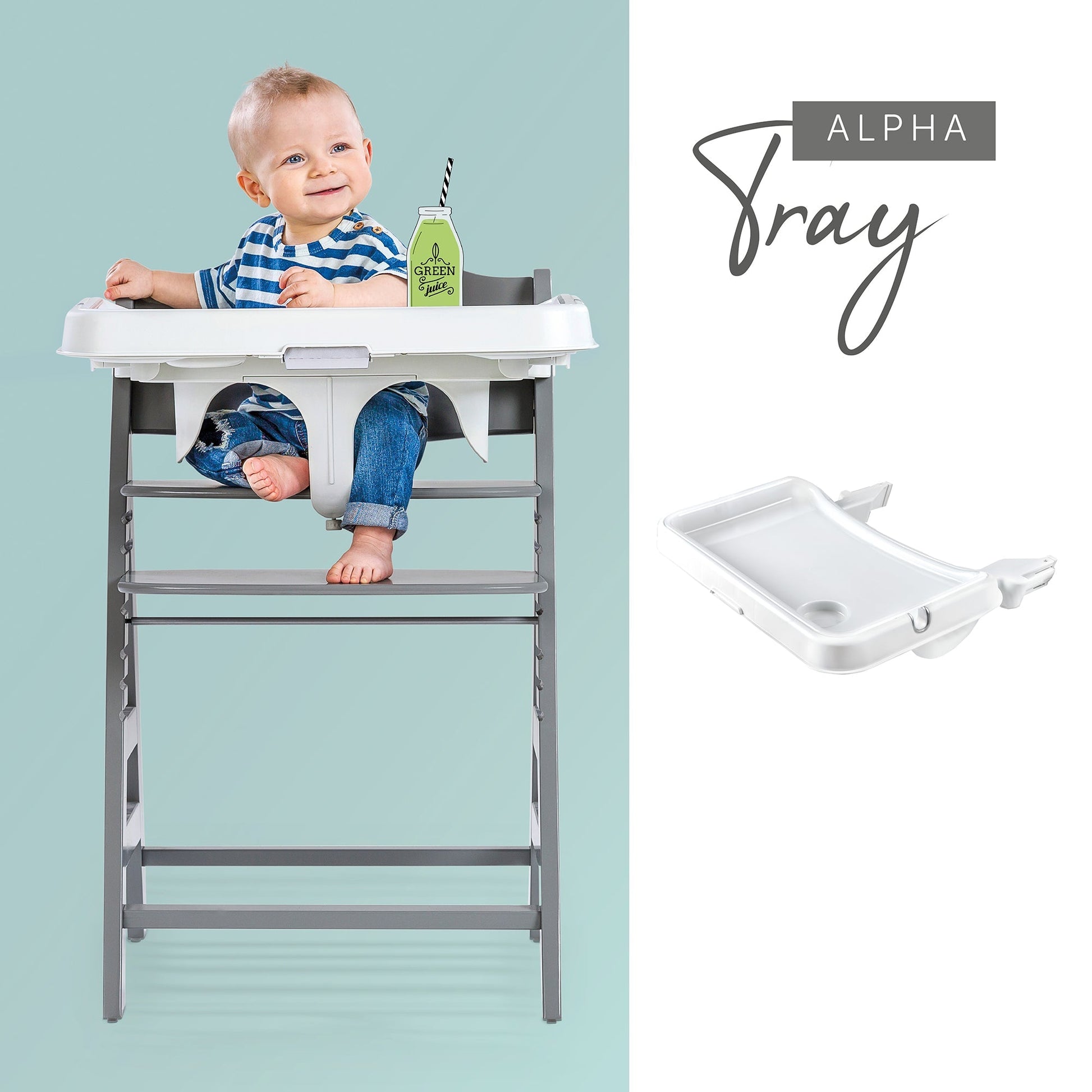 Hauck Alpha Tray White 6months to 36months
