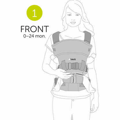 Hauck Close to Me Baby Carrier Black Birth+ to 9M