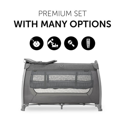 Hauck Play N Relax Center Playard Charcoal Birth+ to 36M