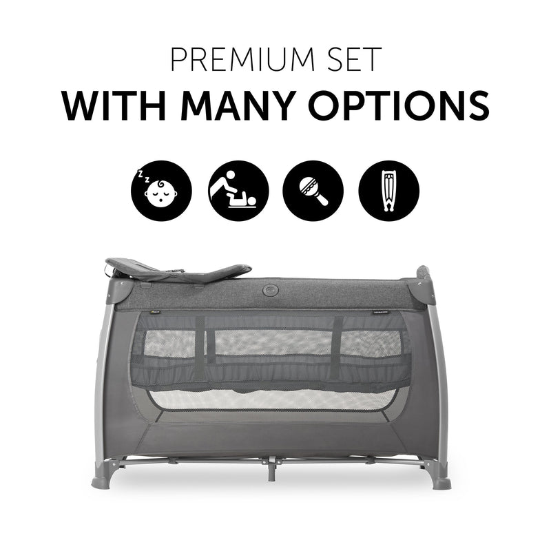 Hauck Play N Relax Center Playard Charcoal Birth+ to 36M