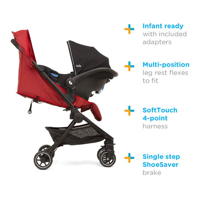 Joie Pact W/ Rc & Adpt & Tb Stroller - Birth+ to 36months
