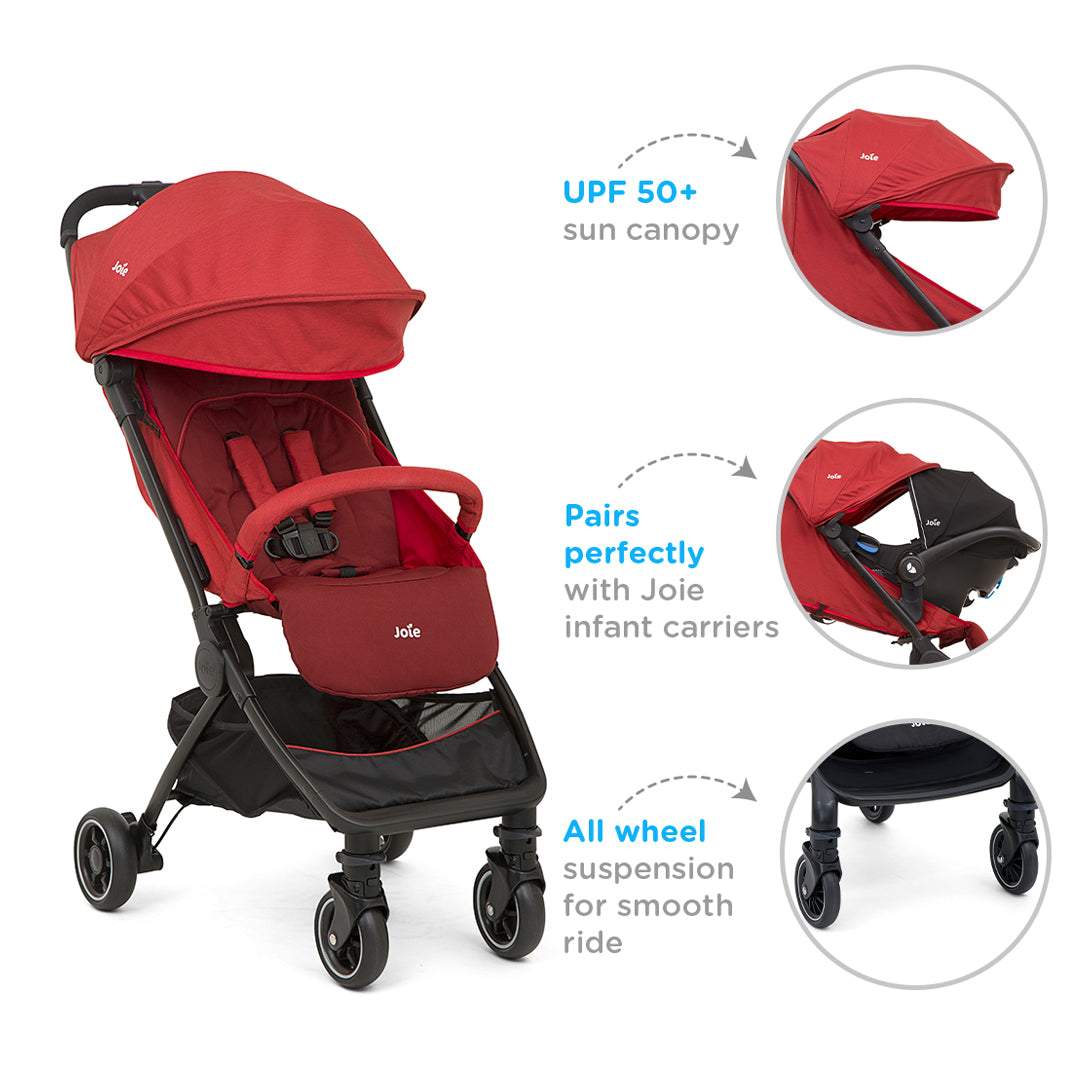 Joie Pact W/ Rc & Adpt & Tb Stroller - Birth+ to 36months