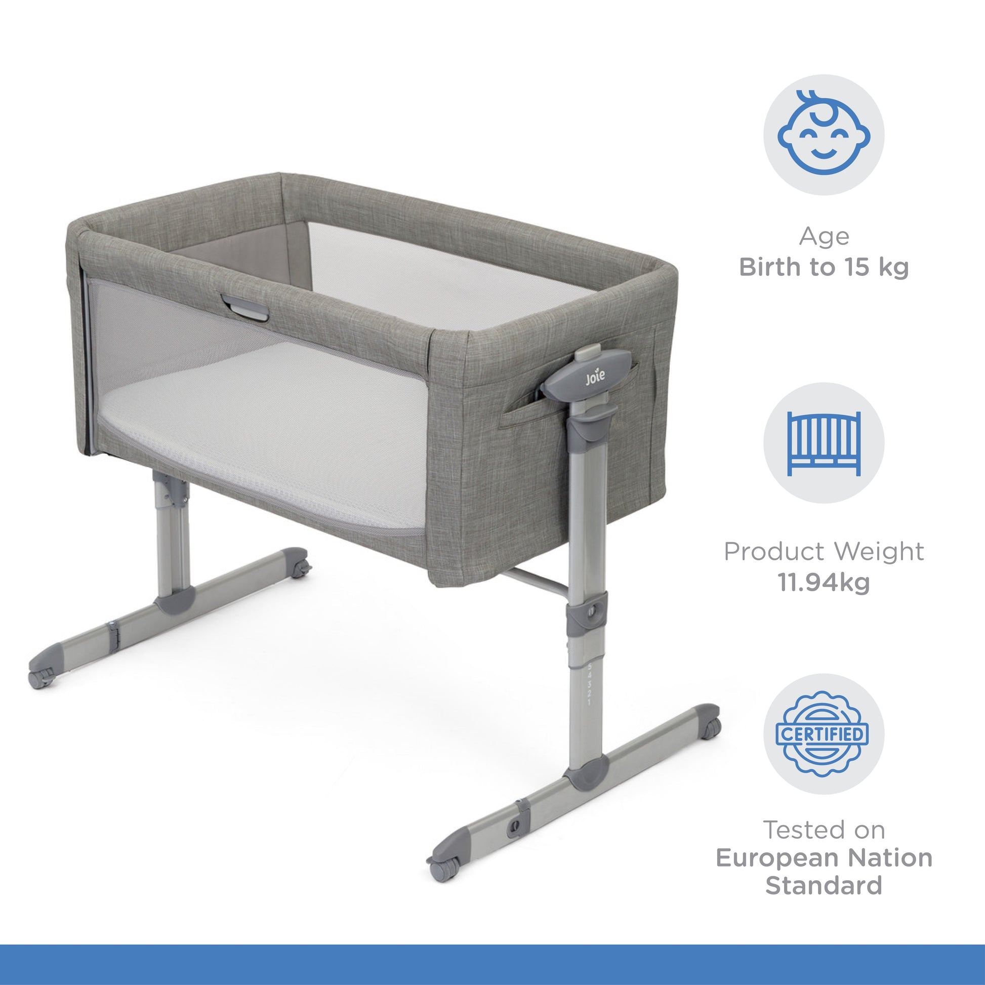Joie Roomie Glide Bassinet-Birth to 9months