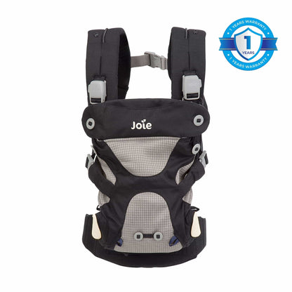 Joie Savvy Black Baby Carrier || Fashion- Black Papper || Birth+ To 48Months || Distress Box - Distressed