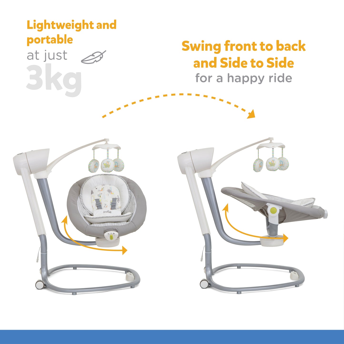 Joie Serina Swivel Swing || Natures Alphabet || Birth+ to 9months