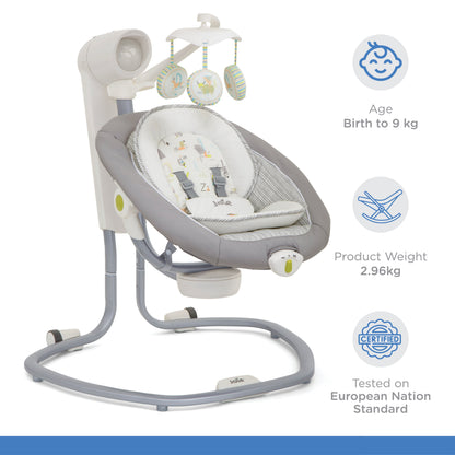 Joie Serina Swivel Swing || Natures Alphabet || Birth+ to 9months