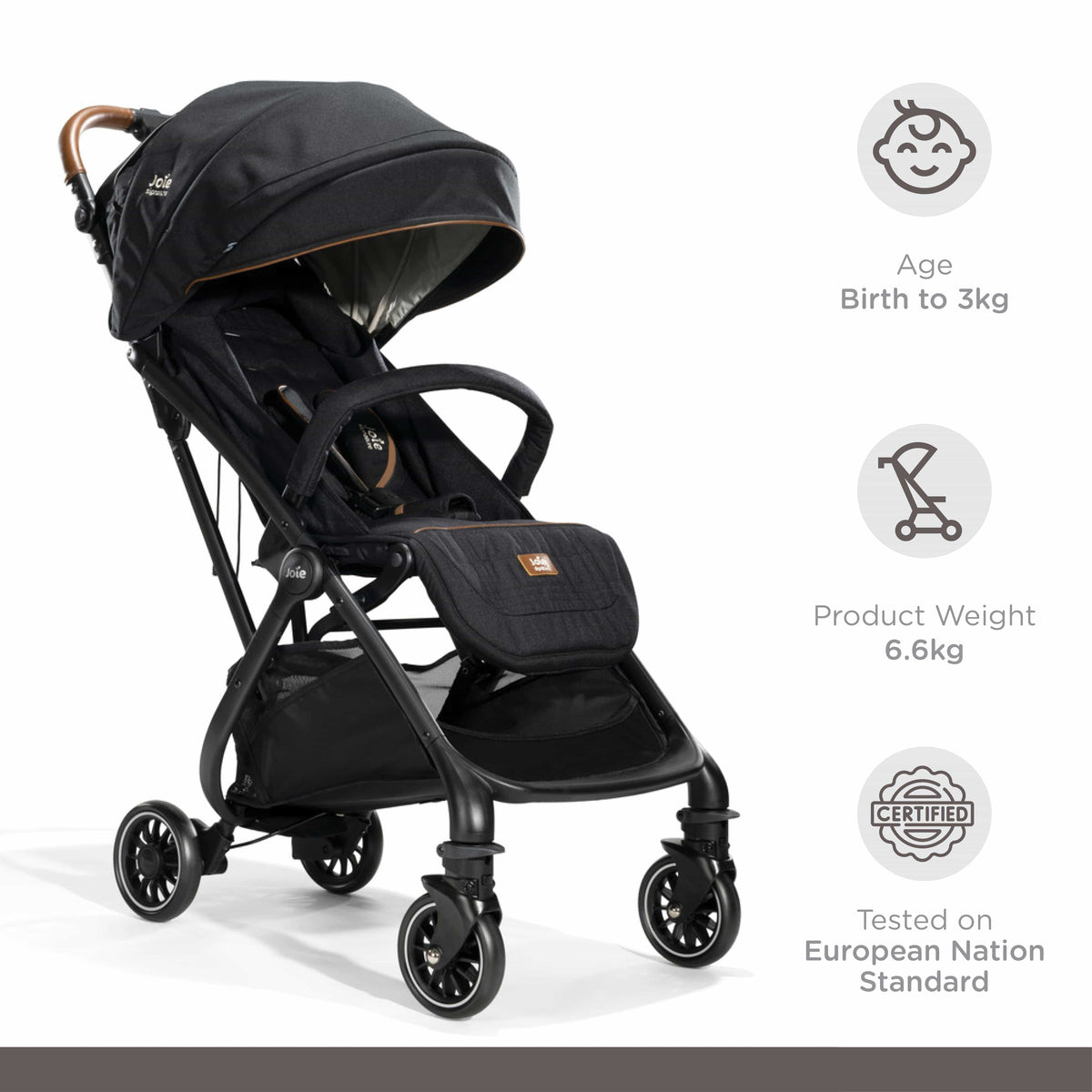 Joie Tourist Signature Stroller-Birth to 36 Months(Eclipse) || Distress Box - Distressed