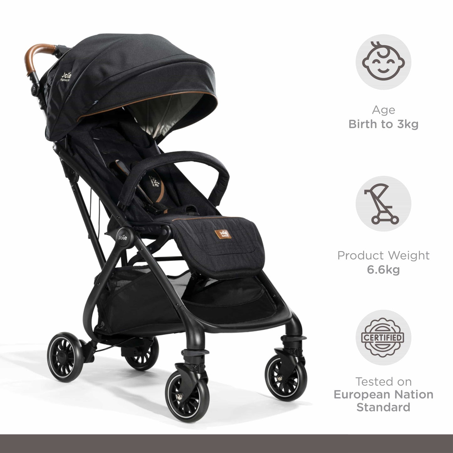 Joie Tourist Signature Stroller-Birth to 36 Months(Eclipse) || Distress Box - Distressed