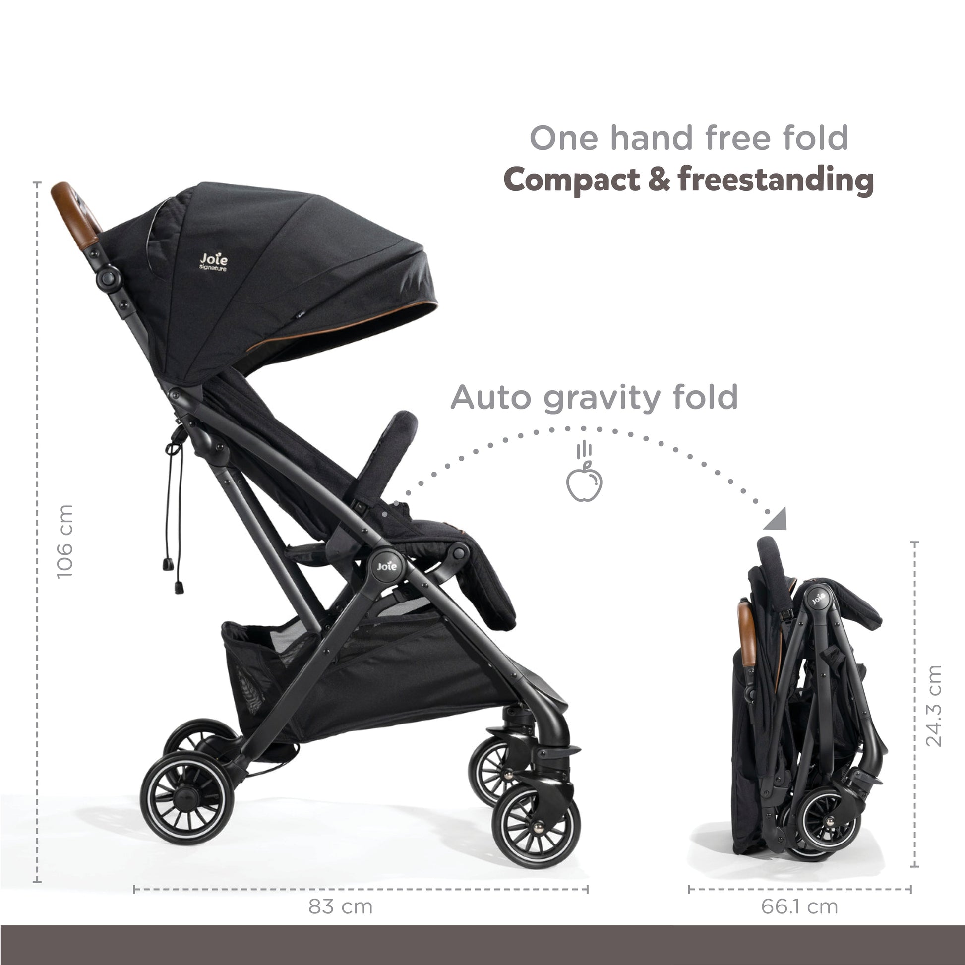 Joie Tourist Signature Stroller-Birth to 36 Months(Eclipse) || Distress Box - Distressed