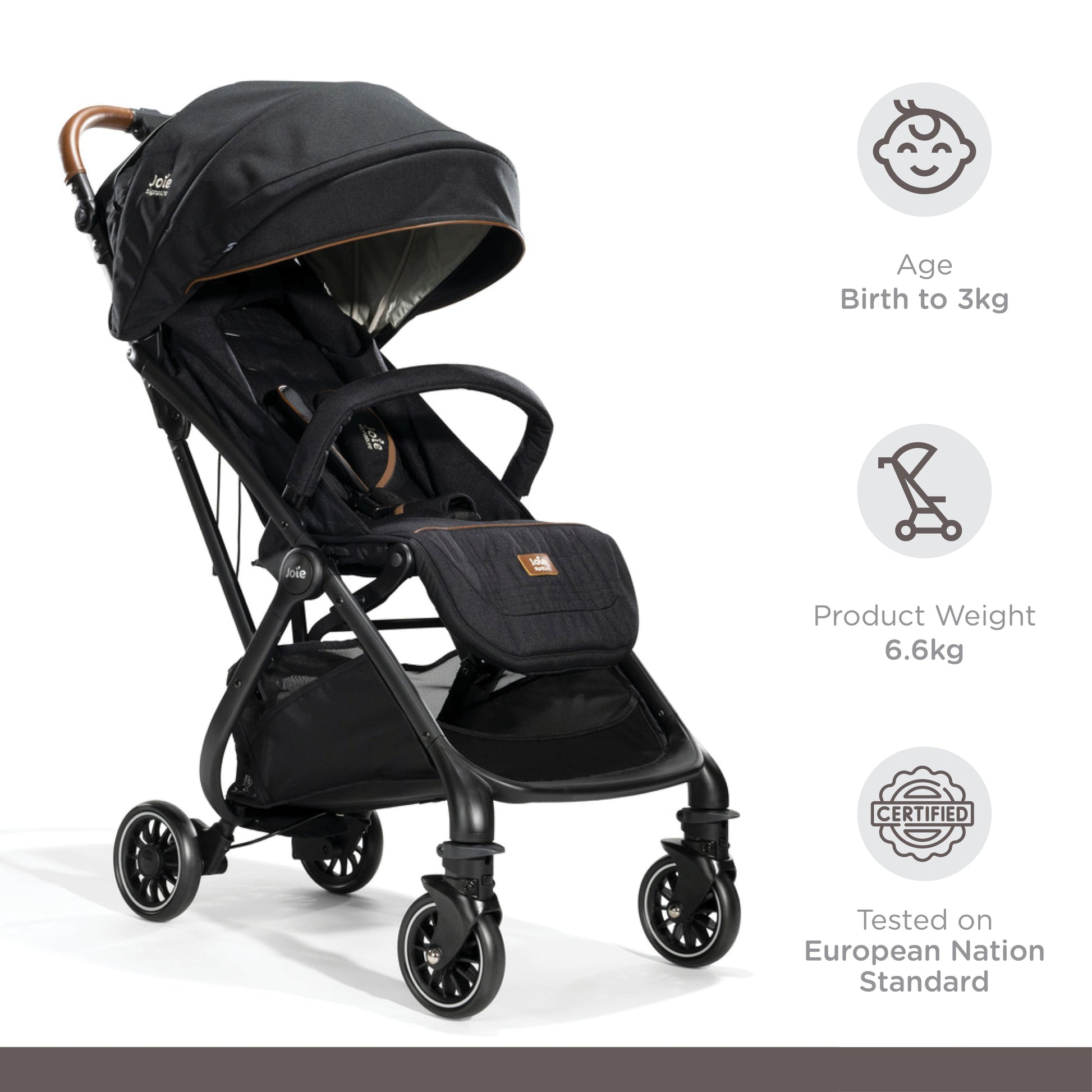 Joie Tourist Signature Stroller-Birth to 36 Months (Eclipse)