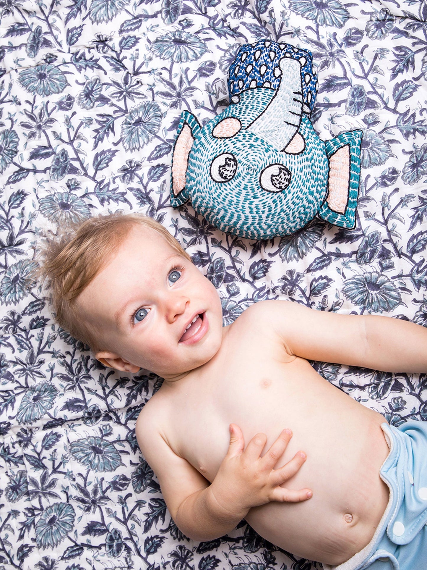 Malabar Baby Provence Blue Cotton Quilt