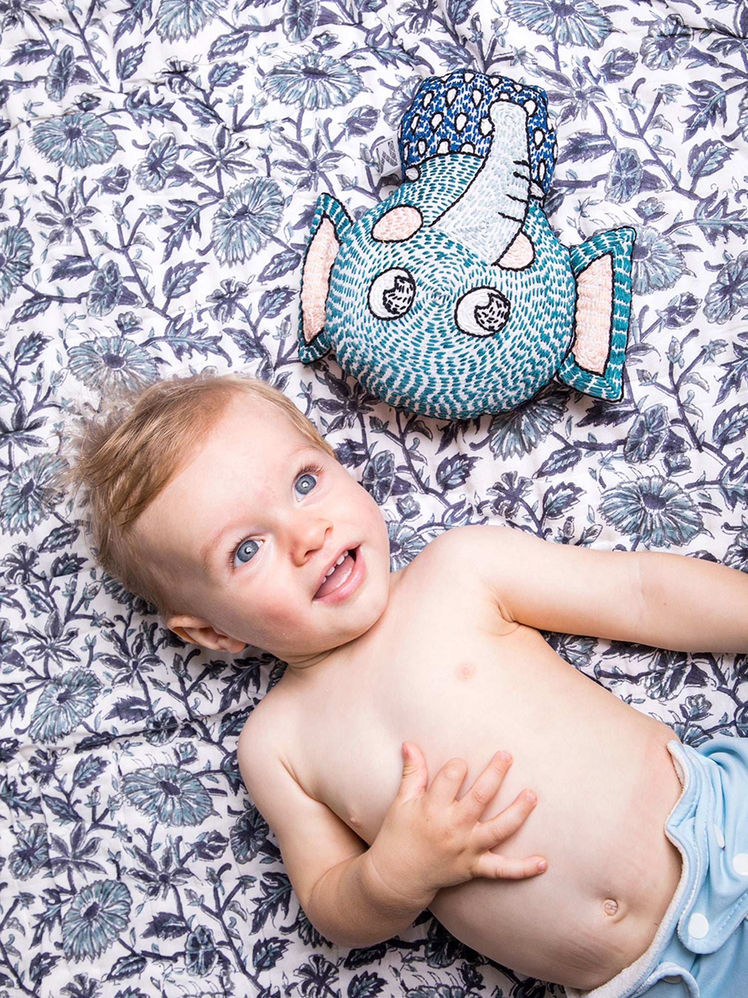 Malabar Baby Provence Blue Cotton Quilt