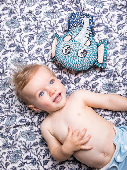 Malabar Baby Provence Blue Cotton Quilt